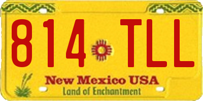 NM license plate 814TLL