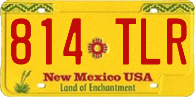 NM license plate 814TLR
