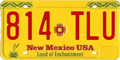 NM license plate 814TLU