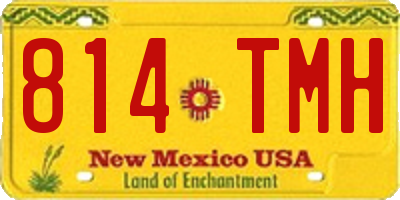 NM license plate 814TMH