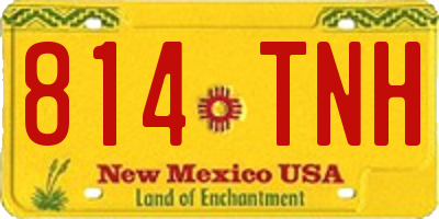NM license plate 814TNH