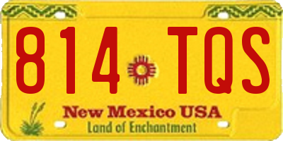 NM license plate 814TQS