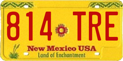 NM license plate 814TRE