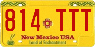 NM license plate 814TTT