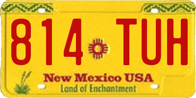 NM license plate 814TUH