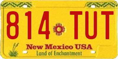 NM license plate 814TUT