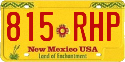 NM license plate 815RHP