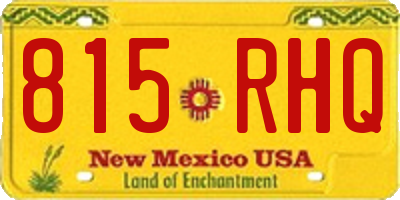 NM license plate 815RHQ
