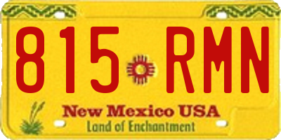 NM license plate 815RMN