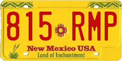 NM license plate 815RMP