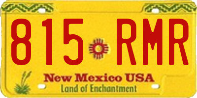 NM license plate 815RMR