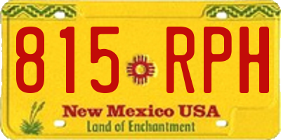 NM license plate 815RPH