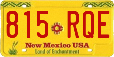NM license plate 815RQE