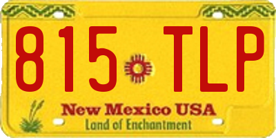 NM license plate 815TLP