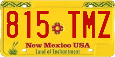 NM license plate 815TMZ