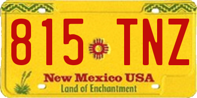 NM license plate 815TNZ