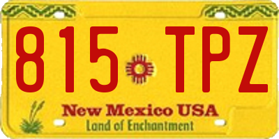 NM license plate 815TPZ