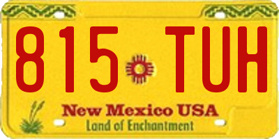NM license plate 815TUH