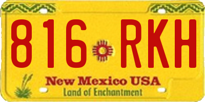 NM license plate 816RKH