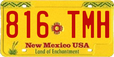 NM license plate 816TMH