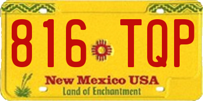 NM license plate 816TQP