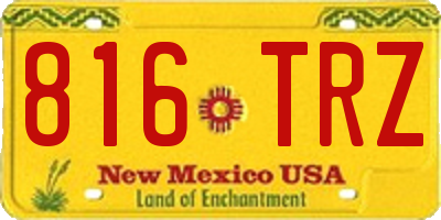 NM license plate 816TRZ