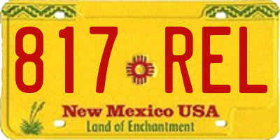 NM license plate 817REL