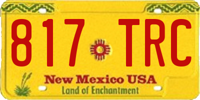 NM license plate 817TRC