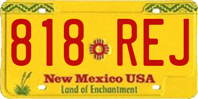 NM license plate 818REJ