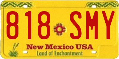 NM license plate 818SMY