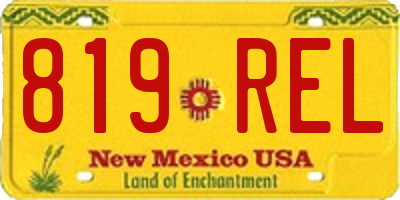 NM license plate 819REL