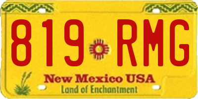 NM license plate 819RMG