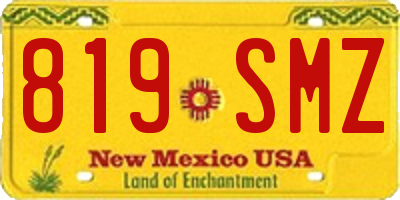 NM license plate 819SMZ