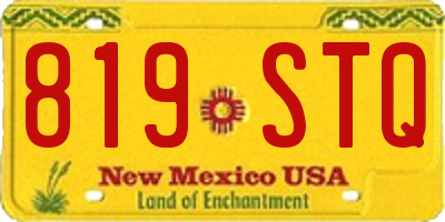 NM license plate 819STQ