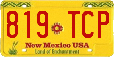 NM license plate 819TCP