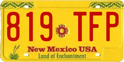 NM license plate 819TFP
