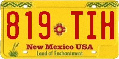 NM license plate 819TIH