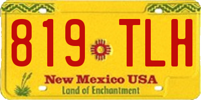 NM license plate 819TLH