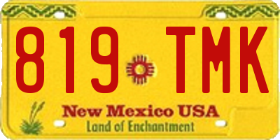 NM license plate 819TMK