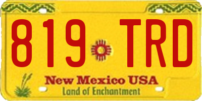NM license plate 819TRD