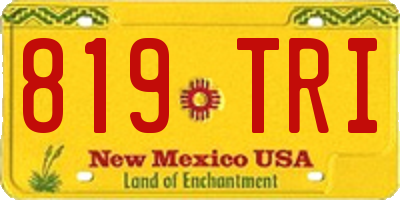 NM license plate 819TRI