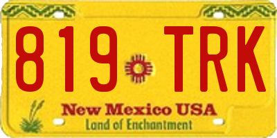 NM license plate 819TRK
