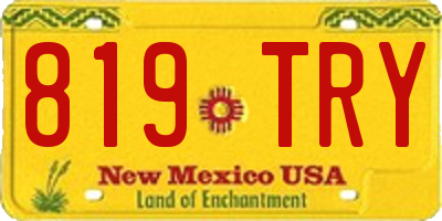 NM license plate 819TRY