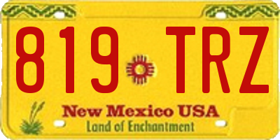NM license plate 819TRZ