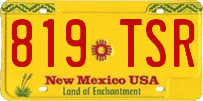 NM license plate 819TSR