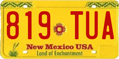 NM license plate 819TUA
