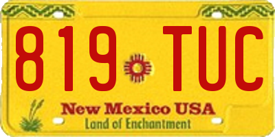 NM license plate 819TUC