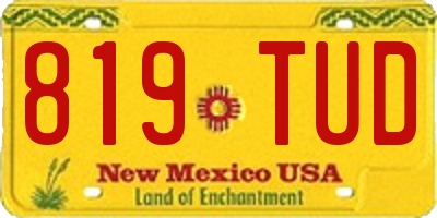 NM license plate 819TUD