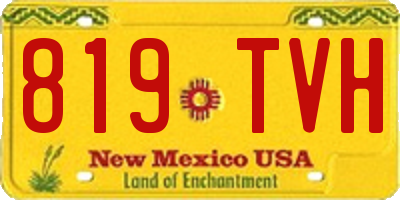 NM license plate 819TVH