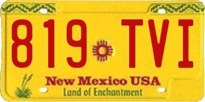NM license plate 819TVI